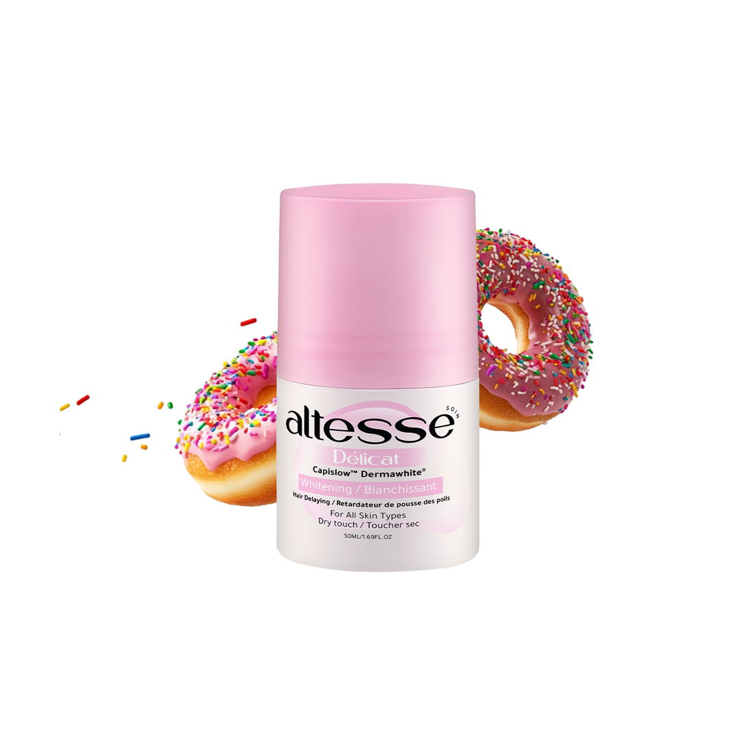 Whitening and Hair Delaying Roll-On Deodorant Délicat 50Ml (Candy Scent)